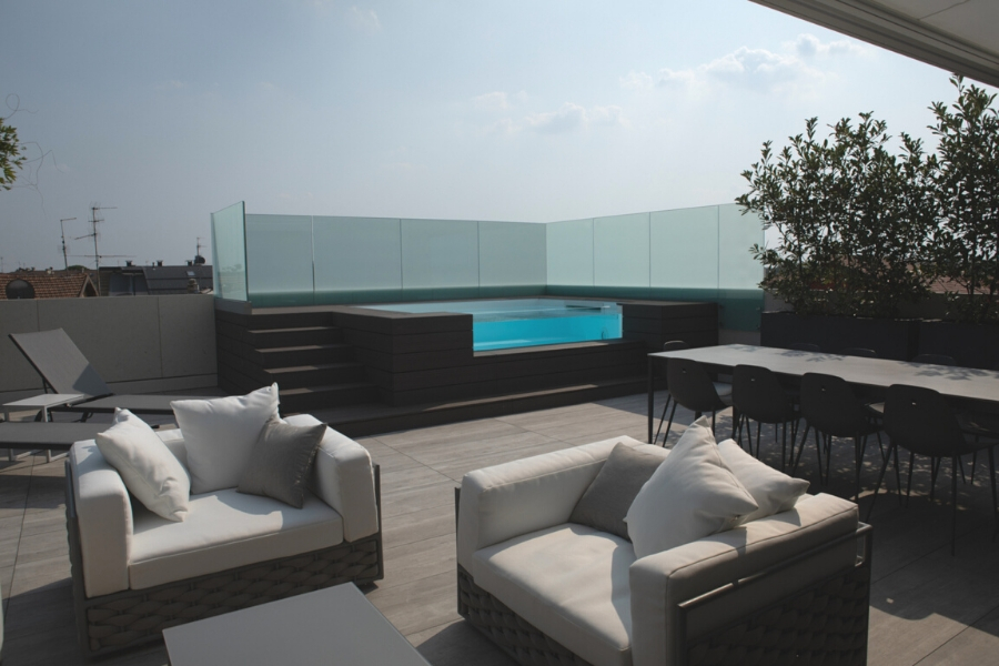 Un’oasi di pace sul terrazzo