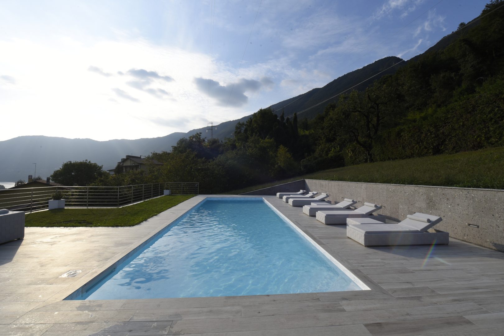 Piscina in residenza privata a Bergamo