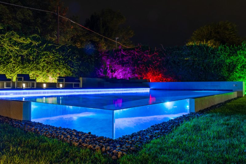 Piscina illuminata - Piscine Castiglione